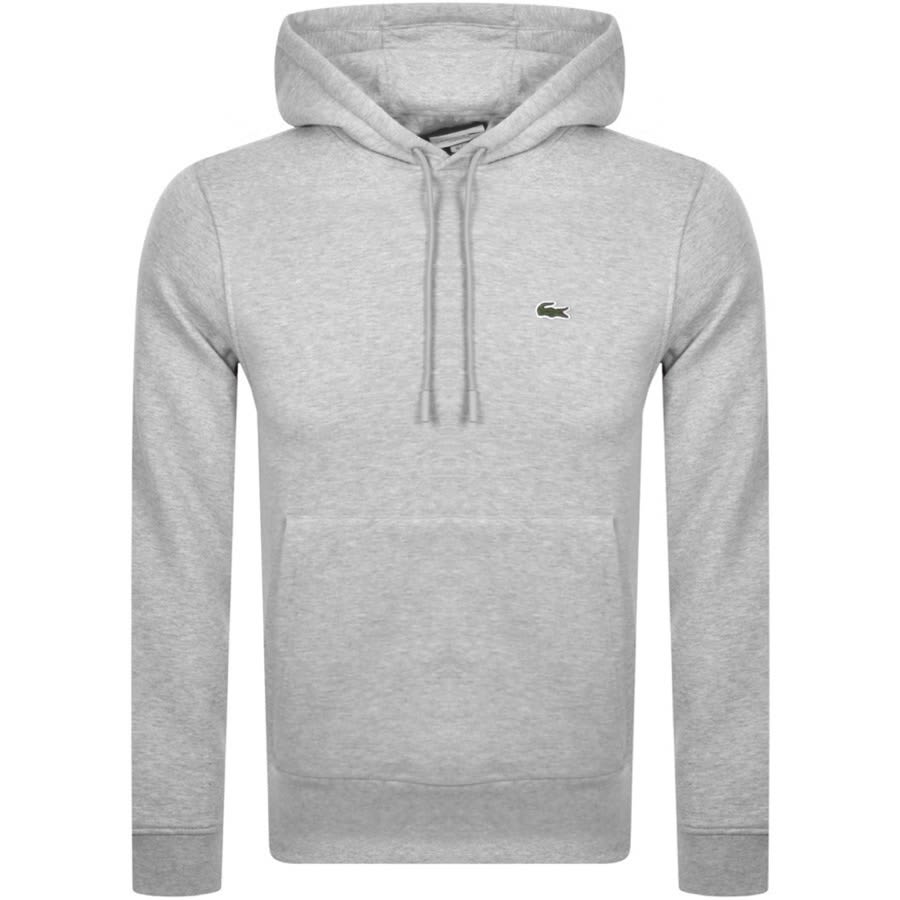 Lacoste Logo Pullover Hoodie Grey | Mainline Menswear gb